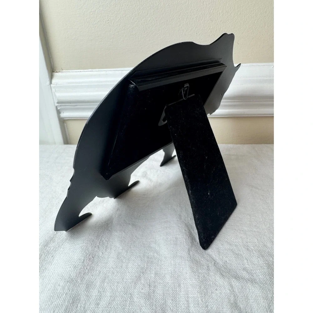 Vintage Black Metal Bear Silhouette Photo Frame 4x6 Rustic Lodge Cabin Decor